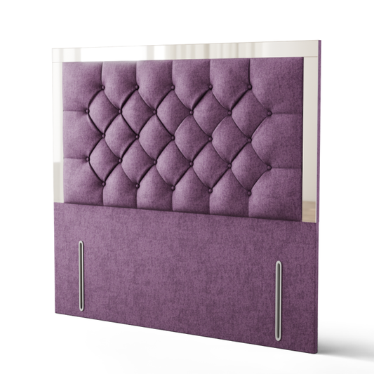 Bella Mirror Headboard - Lilac Naples