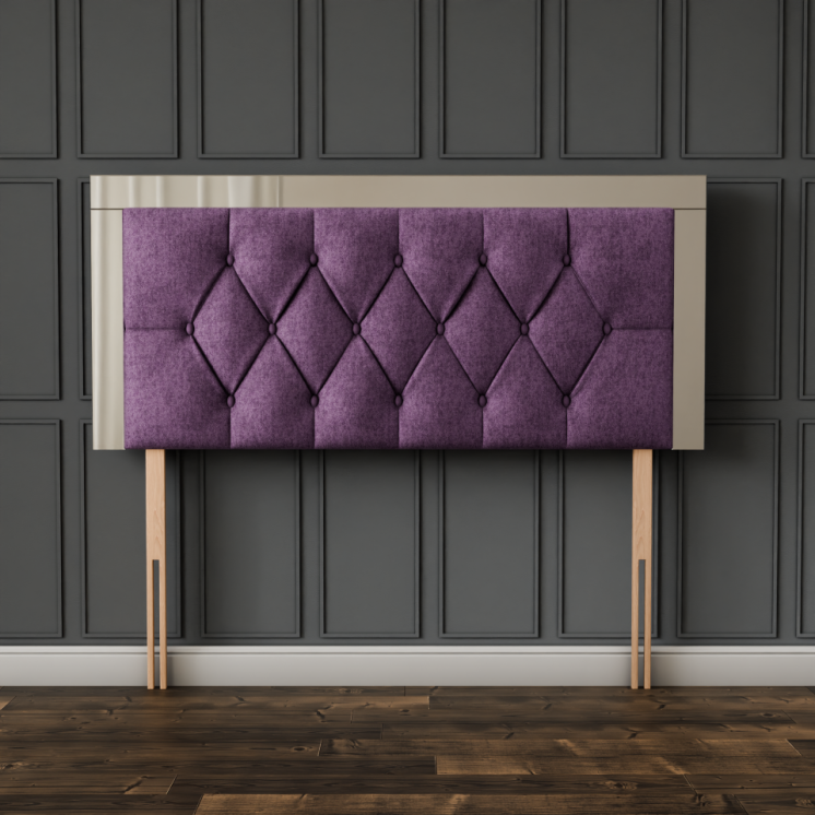 Bella Mirror Headboard - Lilac Naples