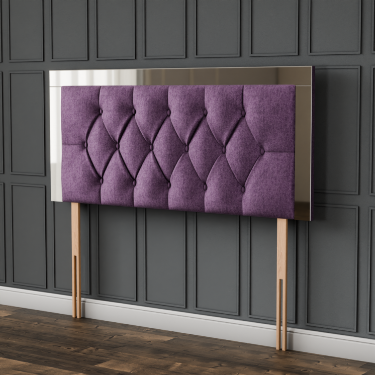 Bella Mirror Headboard - Lilac Naples