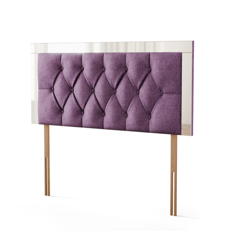 Bella Mirror Headboard - Lilac Naples