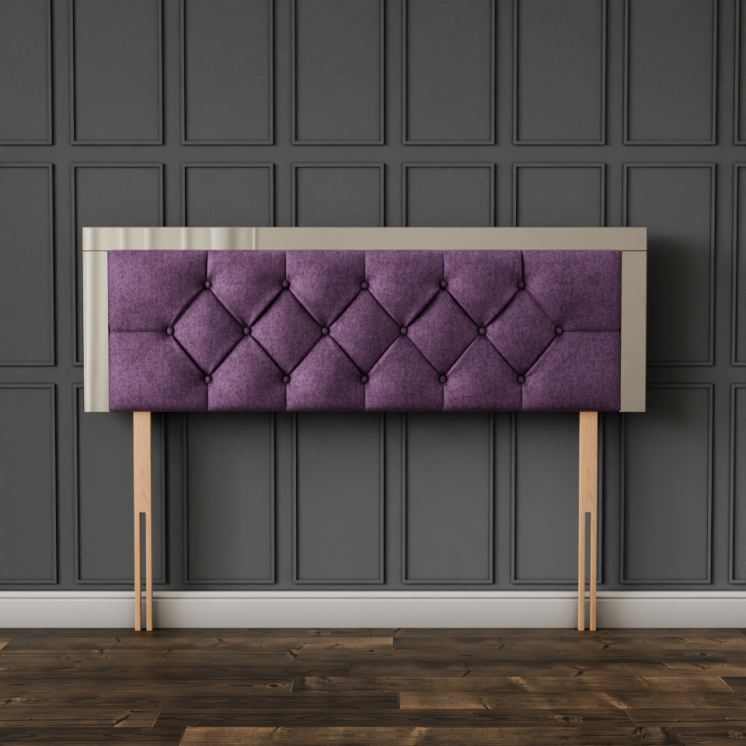 Bella Mirror Headboard - Lilac Naples