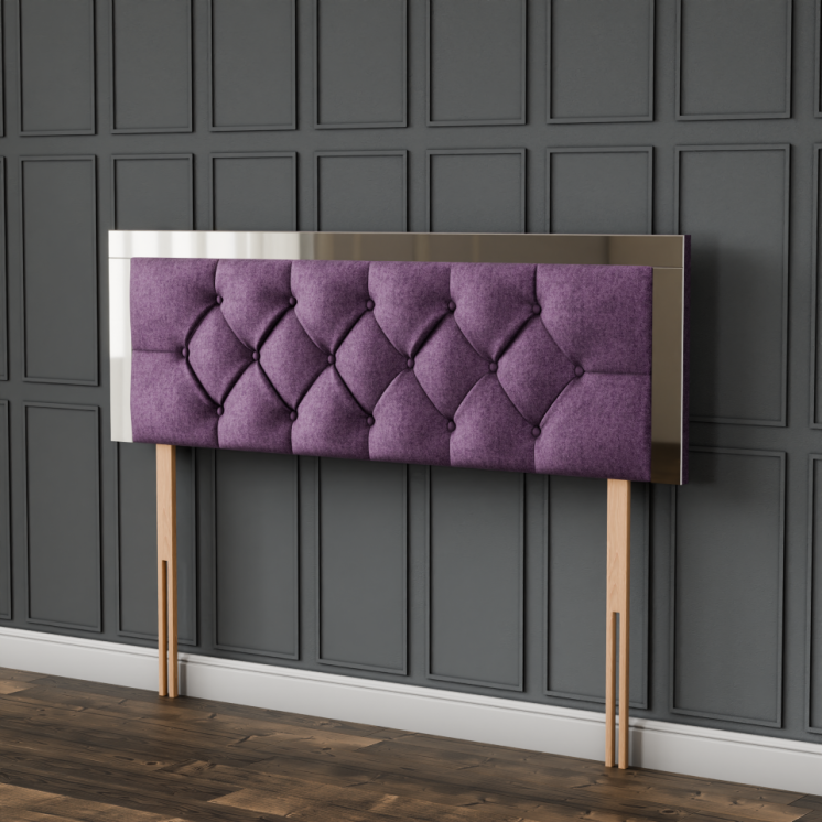 Bella Mirror Headboard - Lilac Naples
