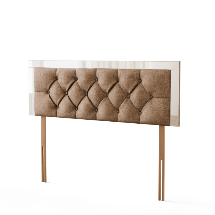 Bella Mirror Headboard - Mink Naples