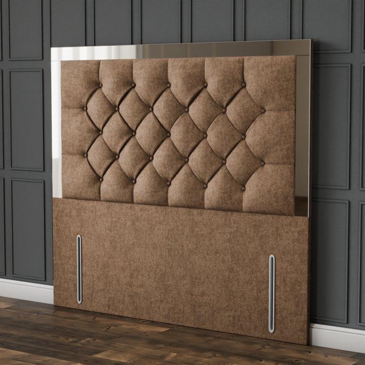 Bella Mirror Headboard - Mink Naples