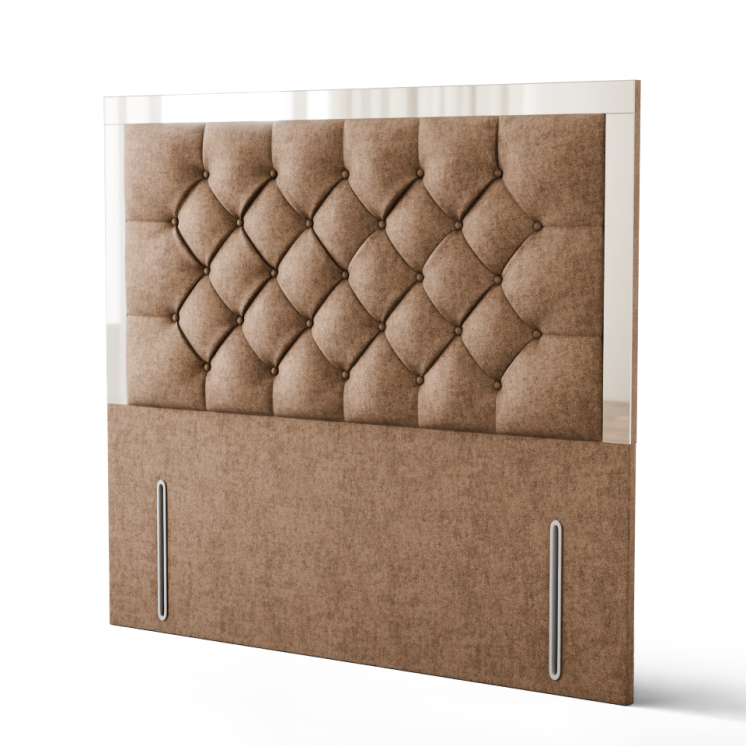 Bella Mirror Headboard - Mink Naples