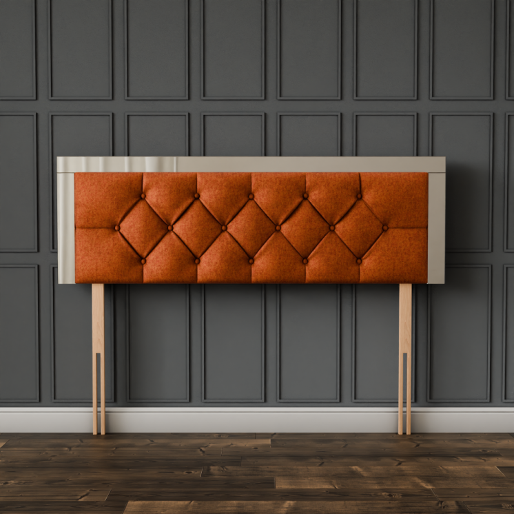Bella Mirror Headboard - Orange Naples