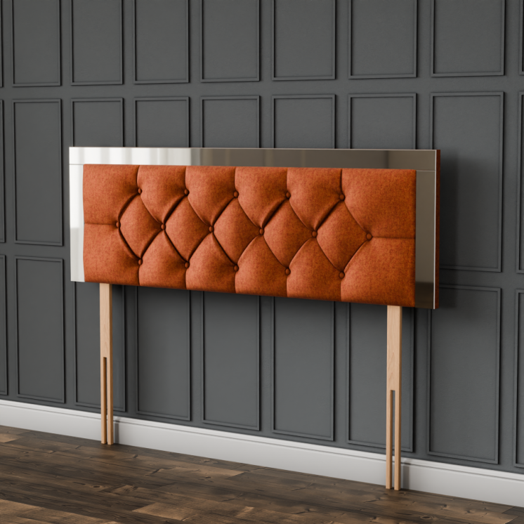 Bella Mirror Headboard - Orange Naples