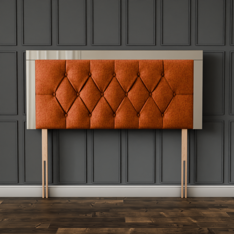 Bella Mirror Headboard - Orange Naples