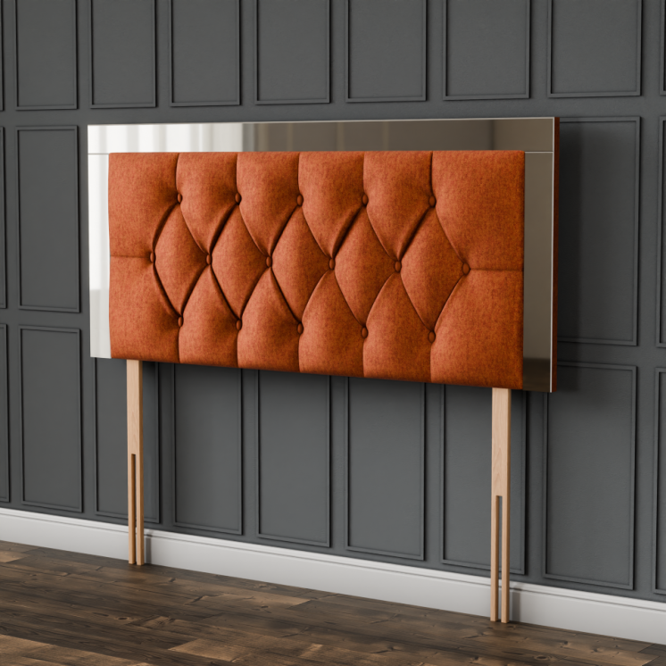 Bella Mirror Headboard - Orange Naples