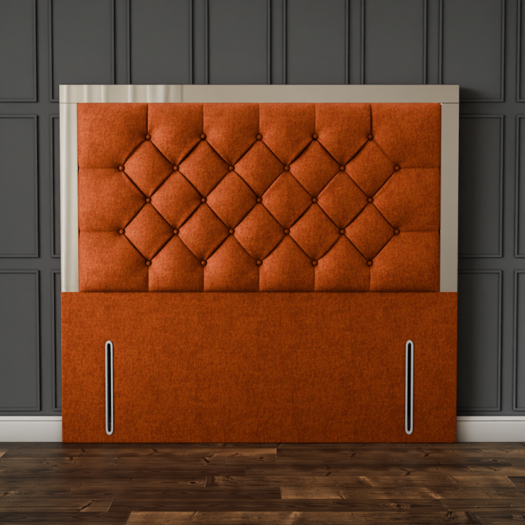 Bella Mirror Headboard - Orange Naples