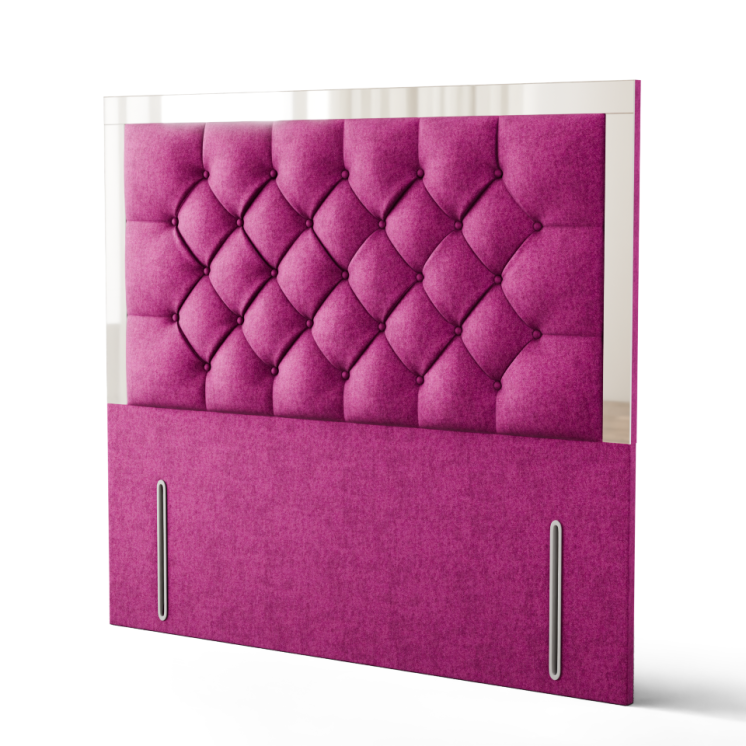 Bella Mirror Headboard - Pink Naples