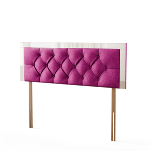 Bella Mirror Headboard - Pink Naples