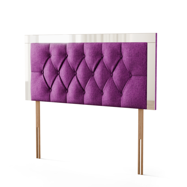 Bella Mirror Headboard - Purple Naples