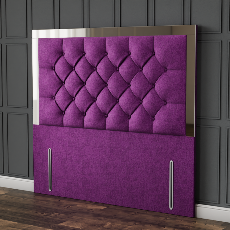 Bella Mirror Headboard - Purple Naples