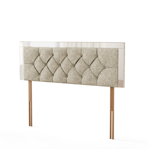 Bella Mirror Headboard - Cream Teddy