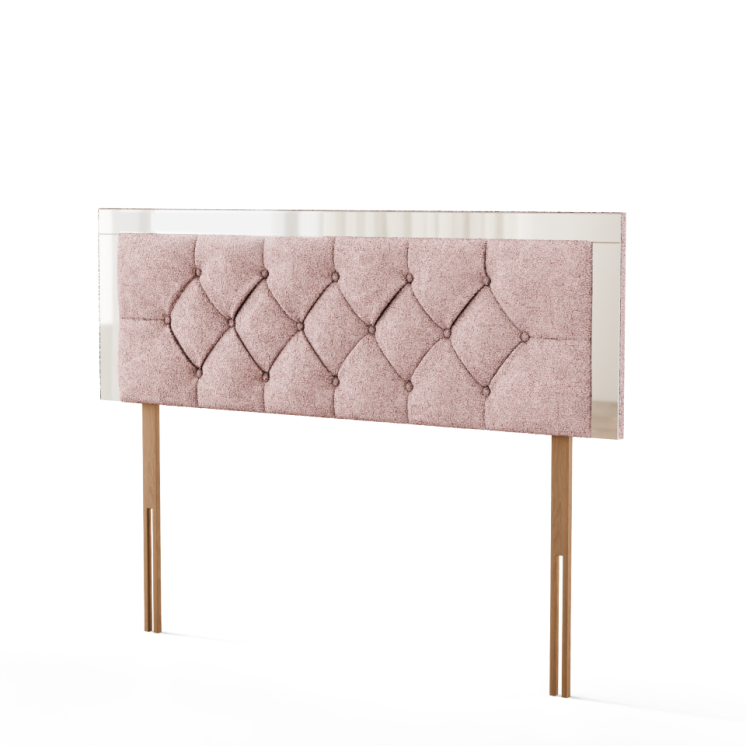 Bella Mirror Headboard - Pink Teddy