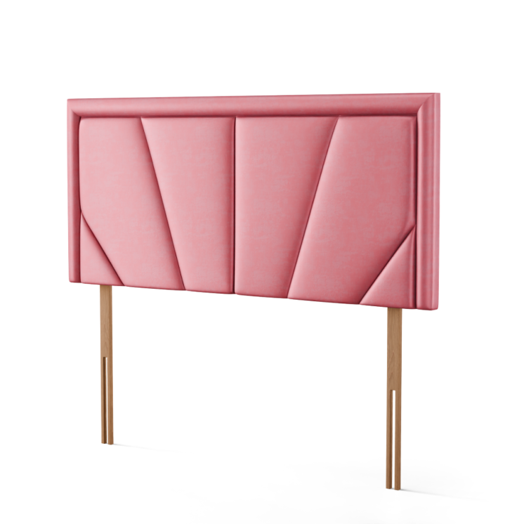 Horizon Bumper Headboard - Pink Coniston