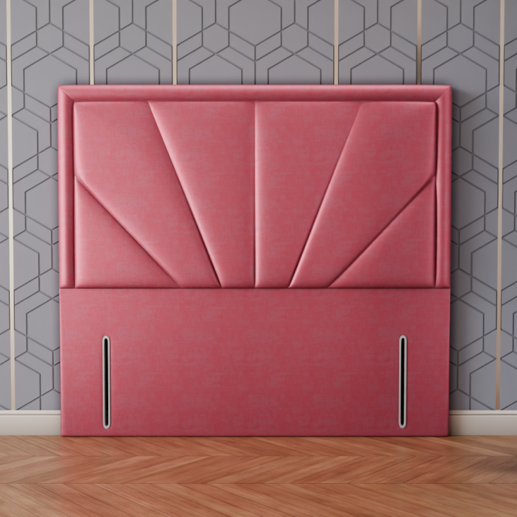 Horizon Bumper Headboard - Pink Coniston