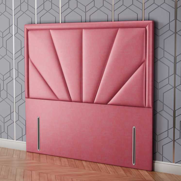 Horizon Bumper Headboard - Pink Coniston