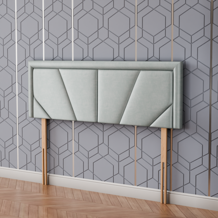 Horizon Bumper Headboard - Silver Coniston