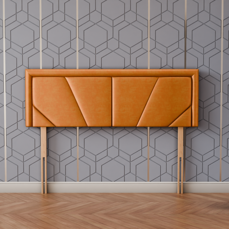 Horizon Bumper Headboard - Turmeric Coniston