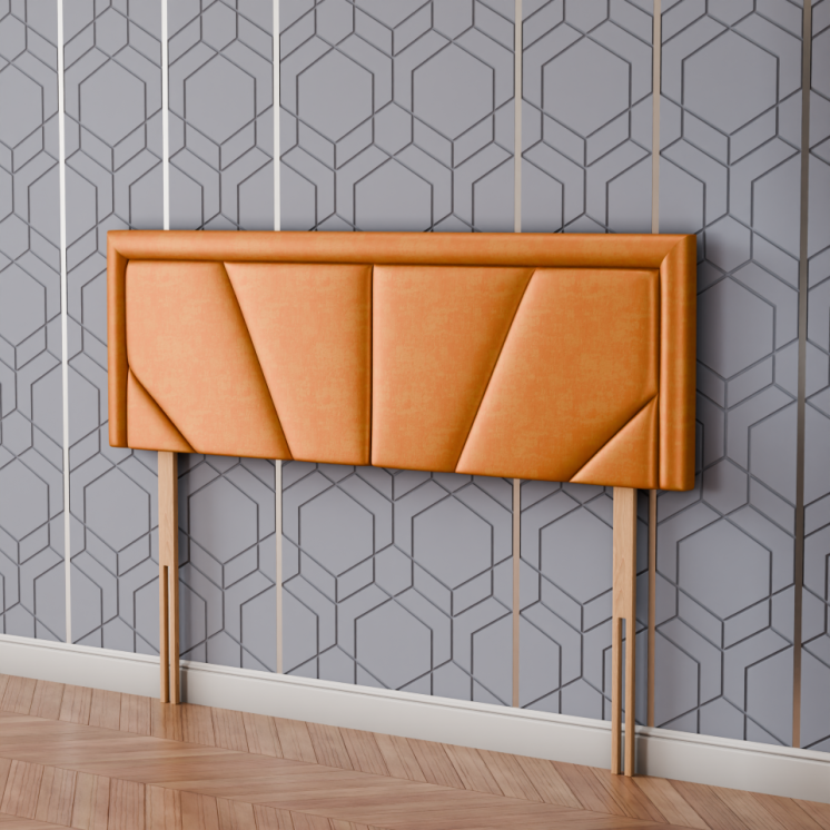 Horizon Bumper Headboard - Turmeric Coniston