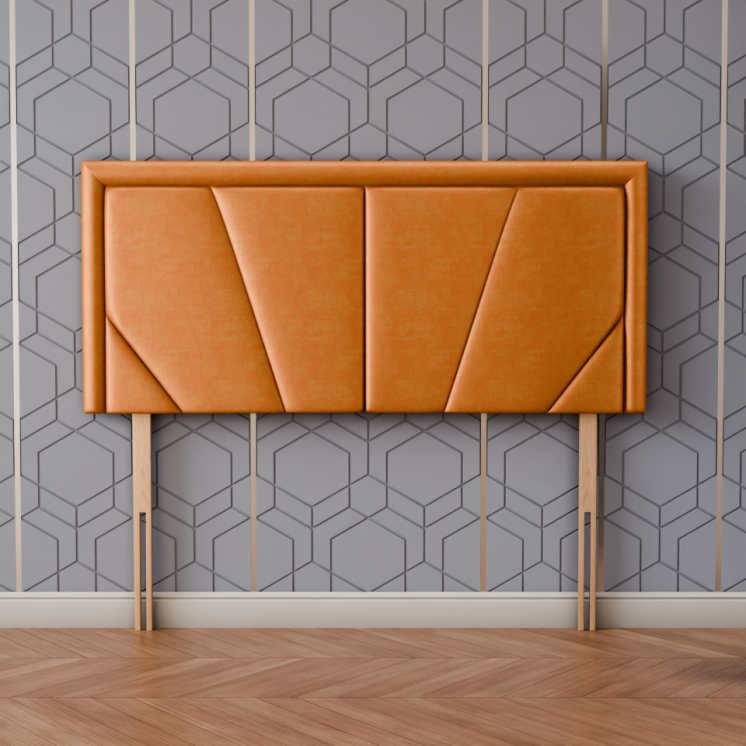 Horizon Bumper Headboard - Turmeric Coniston
