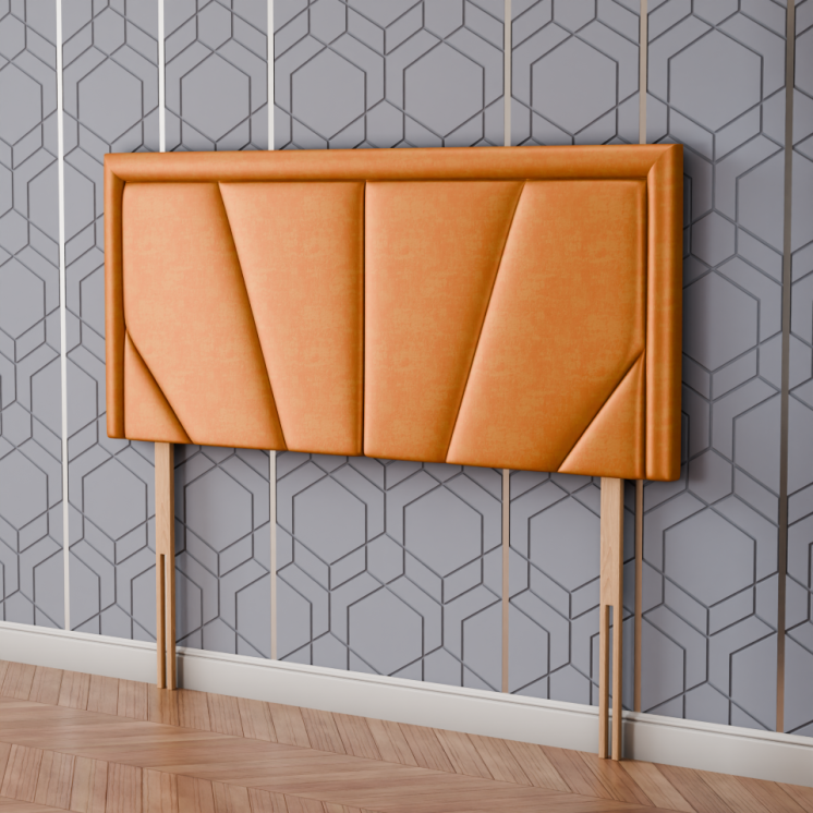 Horizon Bumper Headboard - Turmeric Coniston