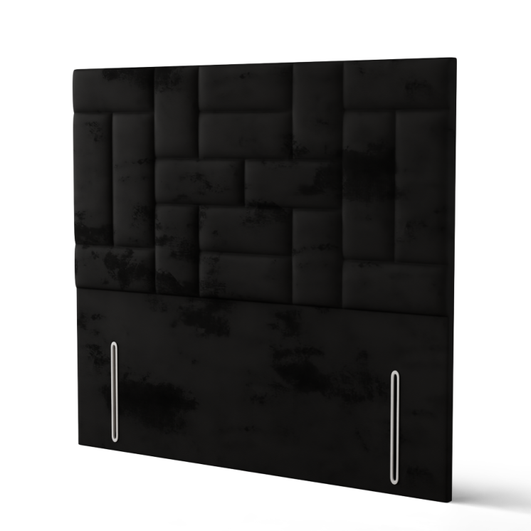 Majestic Multi Headboard - Black Plush