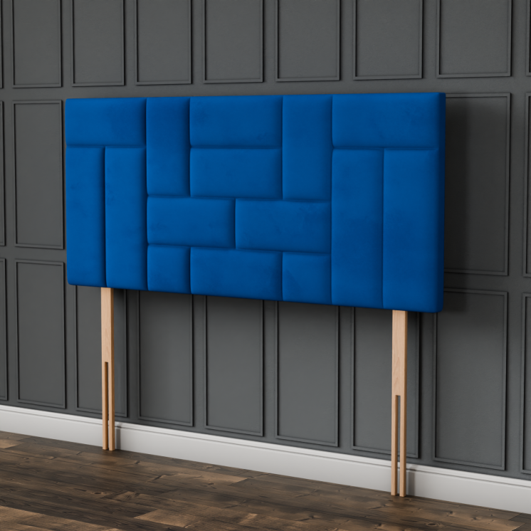 Majestic Multi Headboard - Blue Plush