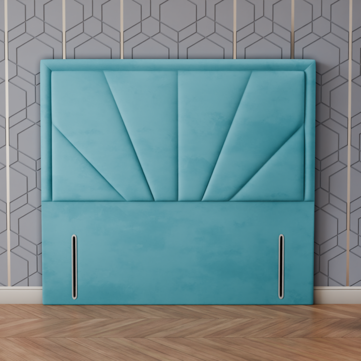 Majestic Multi Headboard - Ice Blue Plush