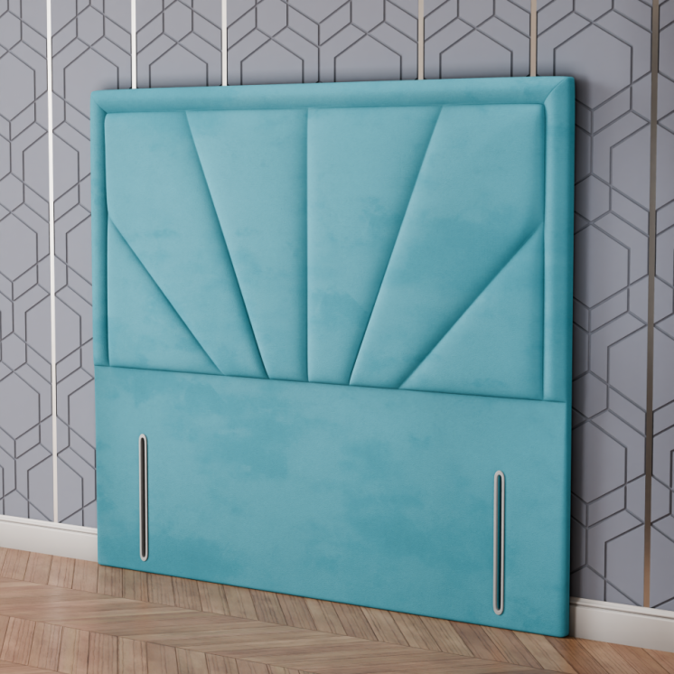 Majestic Multi Headboard - Ice Blue Plush