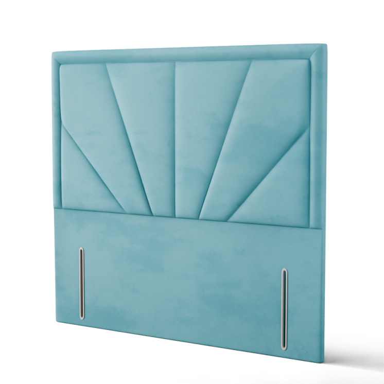 Majestic Multi Headboard - Ice Blue Plush