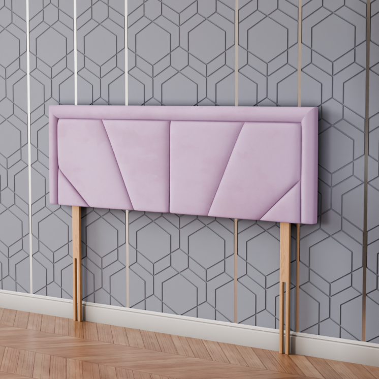 Majestic Multi Headboard - Pink Plush