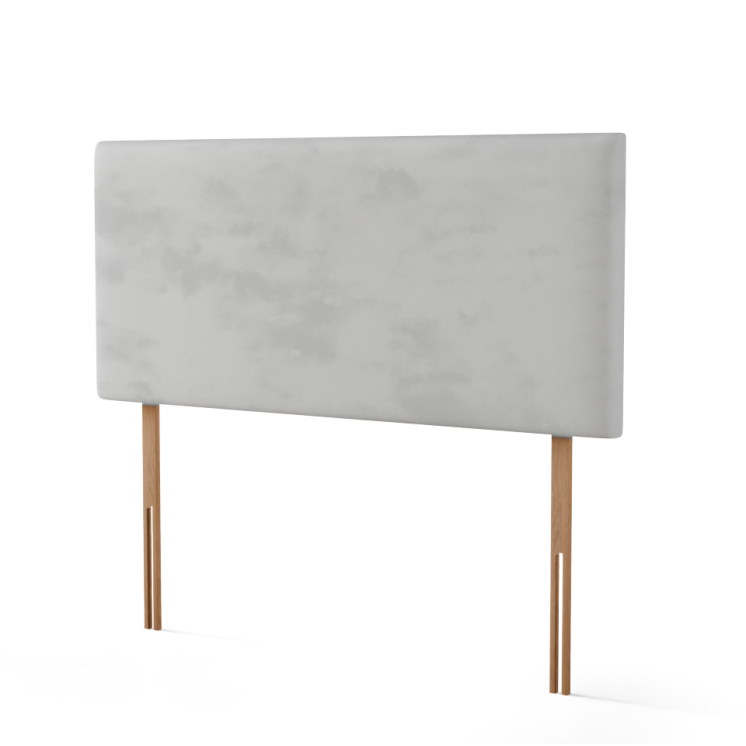 Maya Plain Headboard - Silver Plush
