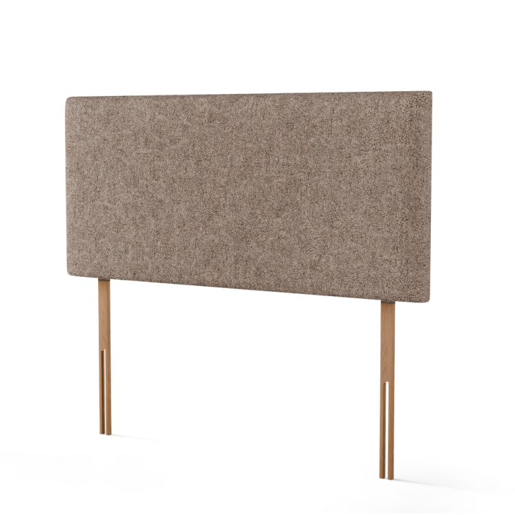 Maya Plain Headboard - Mink Teddy