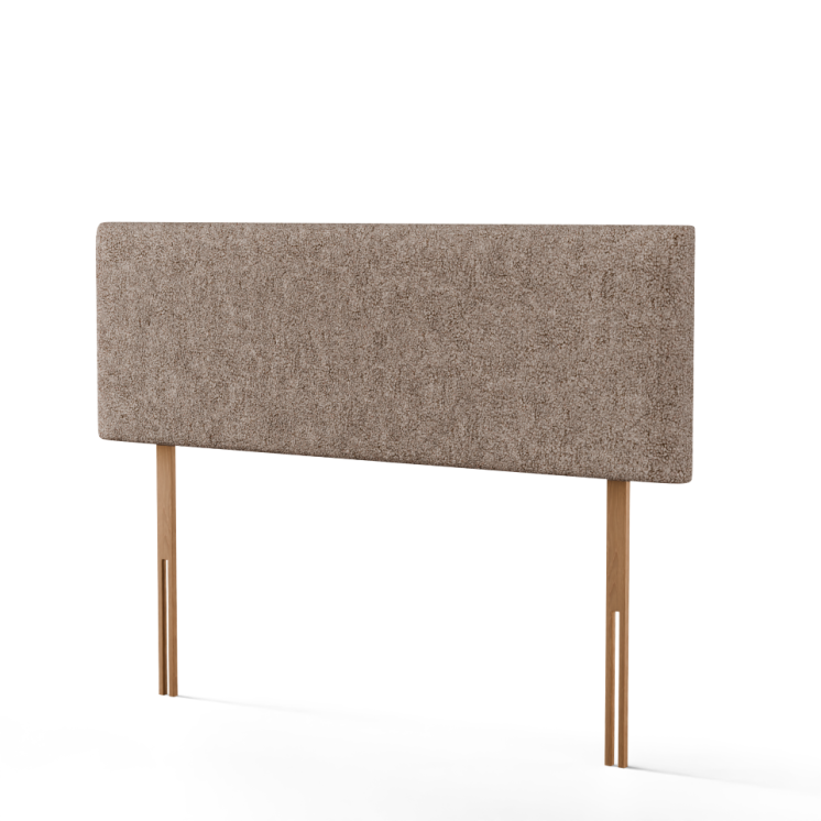 Maya Plain Headboard - Mink Teddy