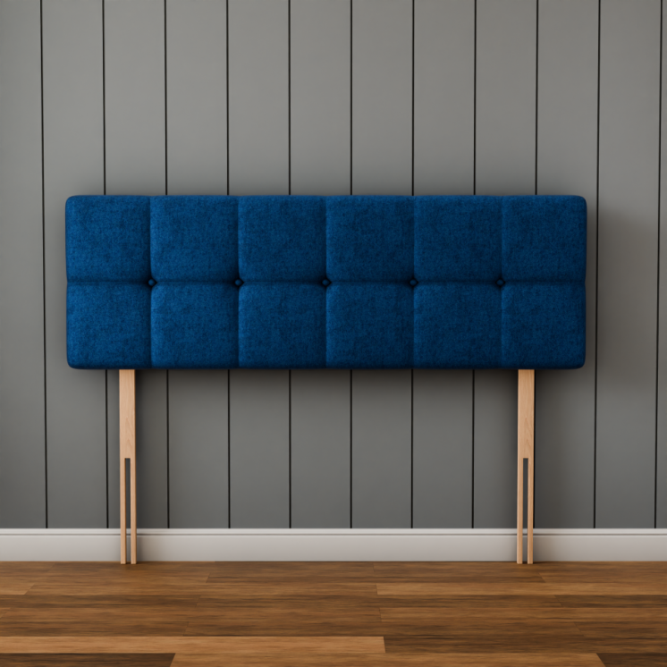 Ayra Cube Headboard - Blue Naples