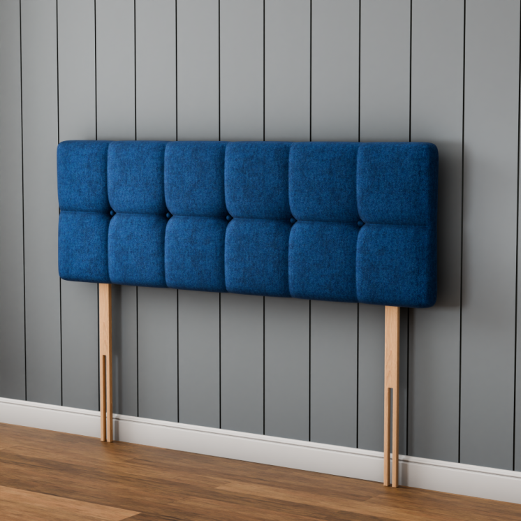 Ayra Cube Headboard - Blue Naples