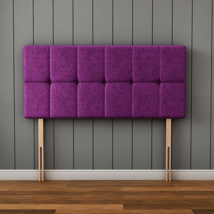 Ayra Cube Headboard - Purple Naples