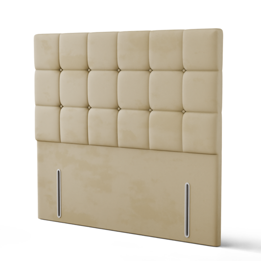 Ayra Cube Headboard - Mink Plush