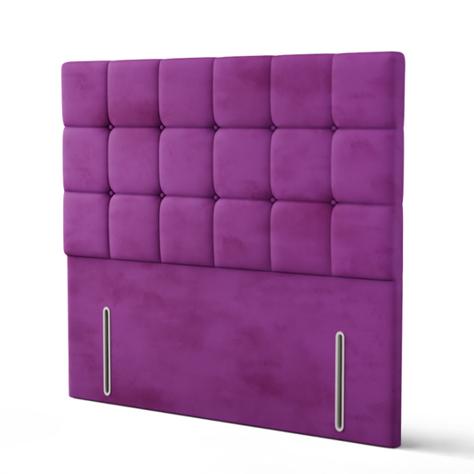 Ayra Cube Headboard - Purple Plush