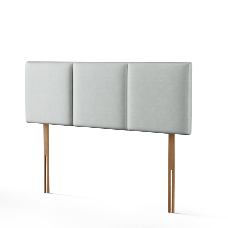Mia 3 Pan Vertical Headboard - Silver Coniston