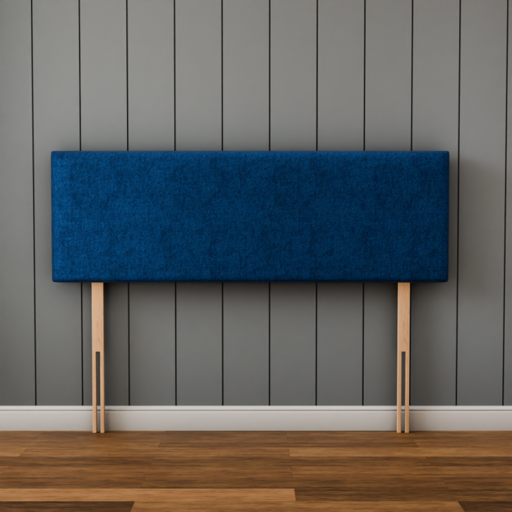 Maya Plain Headboard - Blue Naples