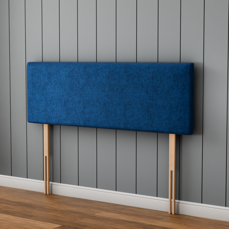 Maya Plain Headboard - Blue Naples