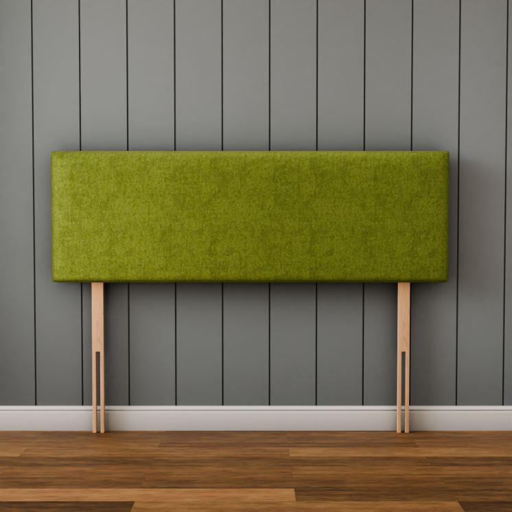 Maya Plain Headboard - Olive Green Naples