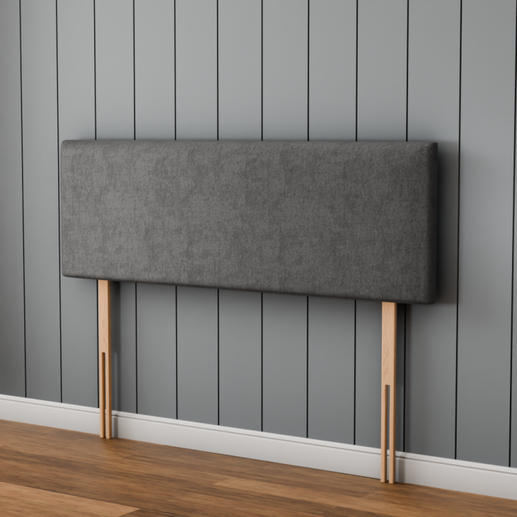 Maya Plain Headboard - Grey Naples