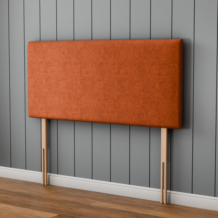 Maya Plain Headboard - Orange Naples