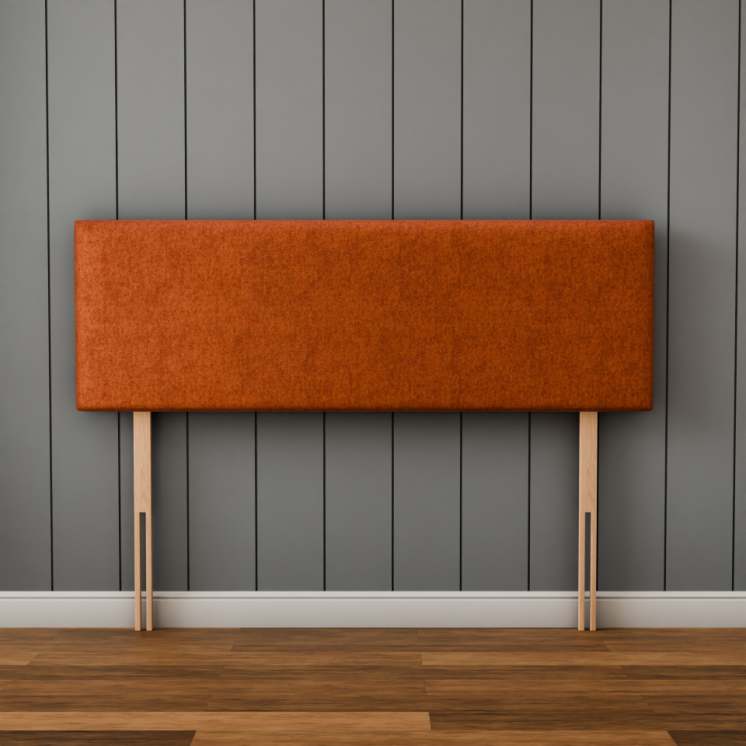 Maya Plain Headboard - Orange Naples
