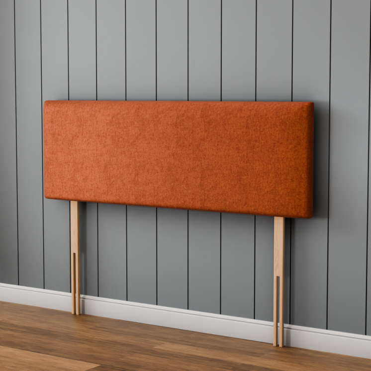 Maya Plain Headboard - Orange Naples